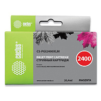 Картридж струйный CACTUS (CS-PGI2400XLM) для CANON iB4040/MB5040/MB5340, пурпурный фото Картридж струйный CACTUS (CS-PGI2400XLM) для CANON iB4040/MB5040/MB5340, пурпурный