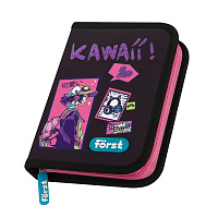 Пенал 1 отделение, 200*140*40 Forst "Kawaii", дополнительная откидная секция, полиэстер фото Пенал 1 отделение, 200*140*40 Forst "Kawaii", дополнительная откидная секция, полиэстер