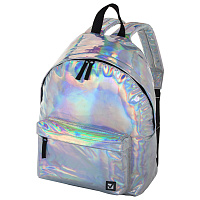 Рюкзак BRAUBERG GLOSSY универсальный, блестящий, серебро, 41х32х14 см, 226421 фото Рюкзак BRAUBERG GLOSSY универсальный, блестящий, серебро, 41х32х14 см, 226421