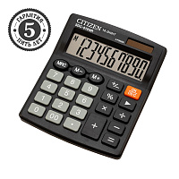 Калькулятор настольный Citizen SDC-810NR, 10 разрядов, двойное питание, 102*124*25мм, черный фото Калькулятор настольный Citizen SDC-810NR, 10 разрядов, двойное питание, 102*124*25мм, черный