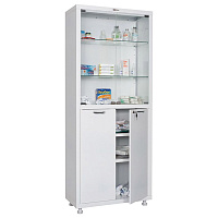 Шкаф медицинский Hilfe МД 2 1670/SG (белый, 700x320x1755 мм)