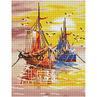Алмазная мозаика ТРИ СОВЫ "Закат на море", 30*40см, холст на деревянном подрамнике, картонная коробка с пластиковой ручкой фото Алмазная мозаика ТРИ СОВЫ "Закат на море", 30*40см, холст на деревянном подрамнике, картонная коробка с пластиковой ручкой