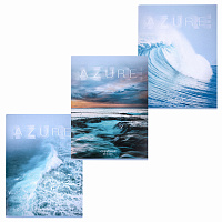 Тетрадь А4, 80 л., STAFF "Basic", скоба, клетка, офсет №2 ЭКОНОМ, обложка картон, "Ocean", 404044