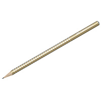 Карандаш ч/г Faber-Castell "Sparkle" B, трехгранный, заточен., золотой фото Карандаш ч/г Faber-Castell "Sparkle" B, трехгранный, заточен., золотой