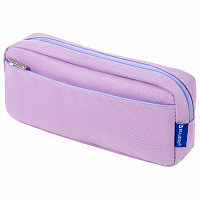 Пенал мягкий BRAUBERG PASTEL, 2 отделения, фиолетовый, 21х9,5х5 см, 272278 фото Пенал мягкий BRAUBERG PASTEL, 2 отделения, фиолетовый, 21х9,5х5 см, 272278