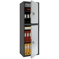Шкаф металлический для документов AIKO "SL-150/2Т" ГРАФИТ, 1490х460х340 мм, 36 кг, S10799152502 фото Шкаф металлический для документов AIKO "SL-150/2Т" ГРАФИТ, 1490х460х340 мм, 36 кг, S10799152502