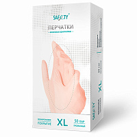 Перчатки виниловые смотровые 50 пар (100 штук), размер XL (очень большой), прозрачные, SAF&TY/BENOVY фото Перчатки виниловые смотровые 50 пар (100 штук), размер XL (очень большой), прозрачные, SAF&TY/BENOVY