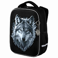 Ранец BRAUBERG LIGHT, 1 отделение, с брелком, Gray wolf, 36х26х13 см, 273111 фото Ранец BRAUBERG LIGHT, 1 отделение, с брелком, Gray wolf, 36х26х13 см, 273111