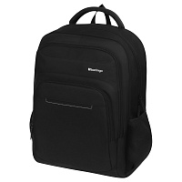 Рюкзак Berlingo City "Strict black" 42*29*17см, 2 отделения, 3 кармана, отделение для ноутбука, эргономическая спинка фото Рюкзак Berlingo City "Strict black" 42*29*17см, 2 отделения, 3 кармана, отделение для ноутбука, эргономическая спинка