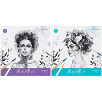 Скетчбук для акварели 20л., 250*250 ArtSpace "Portrait", на склейке, 180г/м2 фото Скетчбук для акварели 20л., 250*250 ArtSpace "Portrait", на склейке, 180г/м2