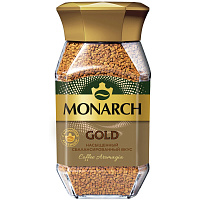 Кофе растворимый сублимированный Monarch Gold 95 г (стеклянная банка) фото Кофе растворимый сублимированный Monarch Gold 95 г (стеклянная банка)