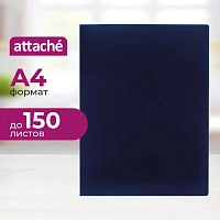Скоросшиватель пластиковый с пружинным механизмом Attache А4 до 150 листов синий (толщина обложки 0.5 мм) фото Скоросшиватель пластиковый с пружинным механизмом Attache А4 до 150 листов синий (толщина обложки 0.5 мм)