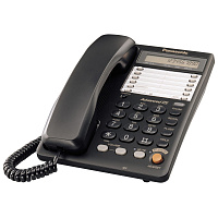 Телефон проводной Panasonic KX-TS2365RU черный фото Телефон проводной Panasonic KX-TS2365RU черный