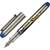Ручка перьевая одноразовая Pilot SVP-4M V-Pen цвет чернил синий цвет корпуса серый фото Ручка перьевая одноразовая Pilot SVP-4M V-Pen цвет чернил синий цвет корпуса серый