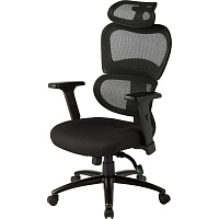 Кресло для руководителя Easy Chair 647 TTW черное (сетка/ткань, пластик) фото Кресло для руководителя Easy Chair 647 TTW черное (сетка/ткань, пластик)