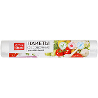 Пакеты фасовочные OfficeClean ПНД, 24*37см, 6мкм, рулон 100шт. фото Пакеты фасовочные OfficeClean ПНД, 24*37см, 6мкм, рулон 100шт.