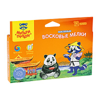 Мелки масляные Мульти-Пульти "Енот в Китае", 12цв., шестигранные, картон, европодвес фото Мелки масляные Мульти-Пульти "Енот в Китае", 12цв., шестигранные, картон, европодвес