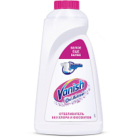 Пятновыводитель Vanish Oxi Кристальная белизна 1 л фото Пятновыводитель Vanish Oxi Кристальная белизна 1 л