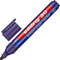 Маркер перманентный пигментный Edding 30/008 фиолетовый (толщина линии 1,5-3 мм) круглый наконечник