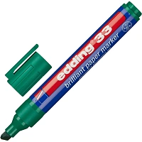 Маркер перманентный пигментный Edding E-33/004 зеленый (толщина линии 1,5-3 мм) скошенный наконечник