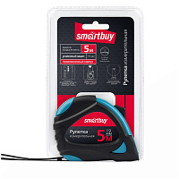 Рулетка измерительная Smartbuy, 5м*19мм, прорезиненный корпус, 2 фиксатора, усиленный зацеп фото Рулетка измерительная Smartbuy, 5м*19мм, прорезиненный корпус, 2 фиксатора, усиленный зацеп