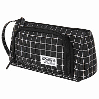 Пенал-косметичка BRAUBERG с ручкой, 1 откидная планка, полиэстер, 22x10х8 см, "Checkered black", 271559 фото Пенал-косметичка BRAUBERG с ручкой, 1 откидная планка, полиэстер, 22x10х8 см, "Checkered black", 271559