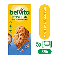 Печенье BelVita Утреннее со злаковыми хлопьями, 225г, 721491 фото Печенье BelVita Утреннее со злаковыми хлопьями, 225г, 721491