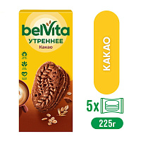 Печенье песочное Юбилейное BelVita Утреннее с какао 225 г фото Печенье песочное Юбилейное BelVita Утреннее с какао 225 г