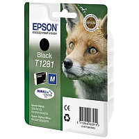 Картридж струйный Epson T1281 C13T12814012 черный оригинальный фото Картридж струйный Epson T1281 C13T12814012 черный оригинальный