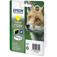 Картридж струйный Epson T1284 C13T12844012 желтый оригинальный фото Картридж струйный Epson T1284 C13T12844012 желтый оригинальный