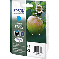 Картридж струйный Epson C13T12924012 голубой оригинальный фото Картридж струйный Epson C13T12924012 голубой оригинальный