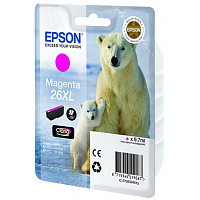 Картридж струйный Epson 26XL C13T26334012 пурпурный оригинальный повышенной емкости фото Картридж струйный Epson 26XL C13T26334012 пурпурный оригинальный повышенной емкости
