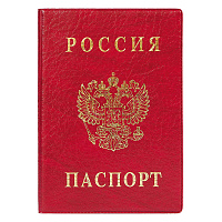 Обложка для паспорта ДПС из ПВХ красного цвета (2203.В-102) фото Обложка для паспорта ДПС из ПВХ красного цвета (2203.В-102)