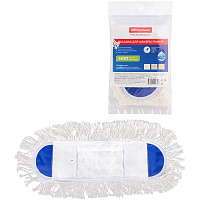 Насадка МОП для швабры-рамки OfficeClean Professional карманы, 40*11см, хлопок, длинный ворс фото Насадка МОП для швабры-рамки OfficeClean Professional карманы, 40*11см, хлопок, длинный ворс