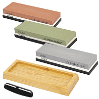 Точильный камень водный, КОМПЛЕКТ 3 шт., НАБОР 8 предметов, 400/1000/2000/3000/5000/8000 грит, PRIMAURA (ПРИМАУРА), 701629
