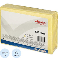 Салфетки хозяйственные Vileda Professional ДжиПи Плюс вискоза/ПЭС 50x35 см желтые (25 штук в упаковке) фото Салфетки хозяйственные Vileda Professional ДжиПи Плюс вискоза/ПЭС 50x35 см желтые (25 штук в упаковке)