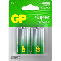 Батарейка D (LR20) GP Super (2 штуки в упаковке) фото Батарейка D (LR20) GP Super (2 штуки в упаковке)