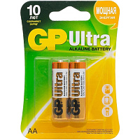 Батарейка АА пальчиковая GP Ultra (2 штуки в упаковке) фото Батарейка АА пальчиковая GP Ultra (2 штуки в упаковке)
