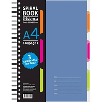 Бизнес-тетрадь Attache Selection Spiral Book A4 140 листов синяя в клетку на спирали (230x298 мм) фото Бизнес-тетрадь Attache Selection Spiral Book A4 140 листов синяя в клетку на спирали (230x298 мм)