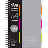 Бизнес-тетрадь Attache Selection Spiral Book A4 140 листов серая в клетку на спирали (230x298 мм) фото Бизнес-тетрадь Attache Selection Spiral Book A4 140 листов серая в клетку на спирали (230x298 мм)