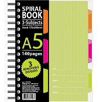 Бизнес-тетрадь Attache Selection Spiral Book A5 140 листов салатовая в клетку на спирали (170x206 мм) фото Бизнес-тетрадь Attache Selection Spiral Book A5 140 листов салатовая в клетку на спирали (170x206 мм)