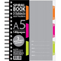 Бизнес-тетрадь Attache Selection Spiral Book A5 140 листов серая в клетку на спирали (170x206 мм) фото Бизнес-тетрадь Attache Selection Spiral Book A5 140 листов серая в клетку на спирали (170x206 мм)