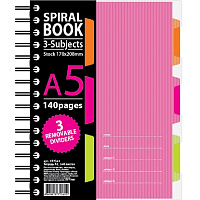Бизнес-тетрадь Attache Selection Spiral Book A5 140 листов розовая в клетку на спирали (170x206 мм) фото Бизнес-тетрадь Attache Selection Spiral Book A5 140 листов розовая в клетку на спирали (170x206 мм)