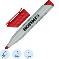 Маркер для бумаги для флипчартов Kores XF1 красный (толщина линии 3 мм) круглый наконечник фото Маркер для бумаги для флипчартов Kores XF1 красный (толщина линии 3 мм) круглый наконечник