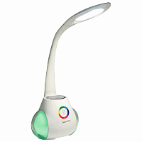 Настольная лампа светильник с органайзером и Bluetooth колонкой, LED, 6 Вт, белый, DASWERK, 238328 фото Настольная лампа светильник с органайзером и Bluetooth колонкой, LED, 6 Вт, белый, DASWERK, 238328