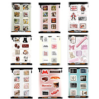 Наклейки объемные эпоксидные на телефон, 6-8 шт. на листе, "СОВРЕМЕННЫЕ ДИЗАЙНЫ", АССОРТИ, NALEPKING