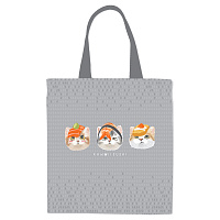 Сумка-шоппер ArtSpace"Sushi Cats", 31*39см. с карманом фото Сумка-шоппер ArtSpace"Sushi Cats", 31*39см. с карманом