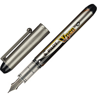 Ручка перьевая одноразовая Pilot SVP-4M V-Pen цвет чернил черный цвет корпуса серый фото Ручка перьевая одноразовая Pilot SVP-4M V-Pen цвет чернил черный цвет корпуса серый