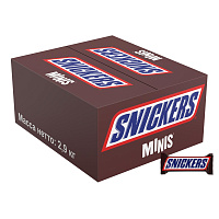 Шоколадный батончик Snickers Minis 2.9 кг фото Шоколадный батончик Snickers Minis 2.9 кг