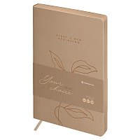 Ежедневник недатированный, А5, 136л., кожзам, Greenwich Line "Your choice. Beige", тон. блок, цветной срез фото Ежедневник недатированный, А5, 136л., кожзам, Greenwich Line "Your choice. Beige", тон. блок, цветной срез